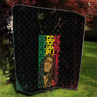 Reggae King Marley Quilt Typeset Grunge Style - Wonder Print Shop