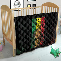 Reggae King Marley Quilt Typeset Grunge Style - Wonder Print Shop