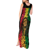 Reggae King Marley Tank Maxi Dress Typeset Grunge Style - Wonder Print Shop