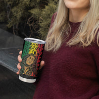 Reggae King Marley Tumbler Cup Typeset Grunge Style - Wonder Print Shop