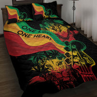 Reggae Day Quilt Bed Set One Love One Heart - Wonder Print Shop