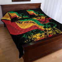 Reggae Day Quilt Bed Set One Love One Heart - Wonder Print Shop