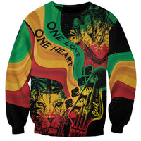 Reggae Day Sweatshirt One Love One Heart - Wonder Print Shop