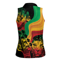 Reggae Day Women Sleeveless Polo Shirt One Love One Heart - Wonder Print Shop