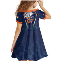 India Cricket World Cup 2024 Family Matching Mermaid Dress and Hawaiian Shirt Men In Blue Dynamic LT7 - Wonder Print Shop