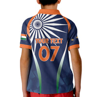 India Cricket World Cup 2024 Kid Polo Shirt Men In Blue Dynamic - Wonder Print Shop