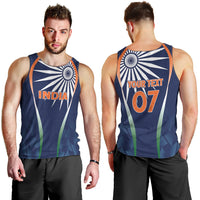 India Cricket World Cup 2024 Men Tank Top Men In Blue Dynamic - Wonder Print Shop