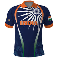 India Cricket World Cup 2024 Polo Shirt Men In Blue Dynamic - Wonder Print Shop