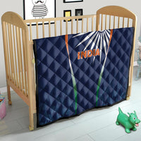 India Cricket World Cup 2024 Quilt Men In Blue Dynamic - Wonder Print Shop