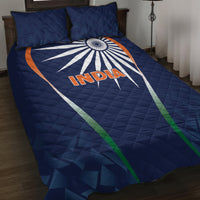 India Cricket World Cup 2024 Quilt Bed Set Men In Blue Dynamic - Wonder Print Shop