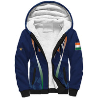 India Cricket World Cup 2024 Sherpa Hoodie Men In Blue Dynamic - Wonder Print Shop