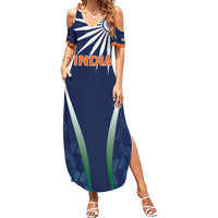 India Cricket World Cup 2024 Summer Maxi Dress Men In Blue Dynamic - Wonder Print Shop