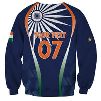 India Cricket World Cup 2024 Sweatshirt Men In Blue Dynamic - Wonder Print Shop
