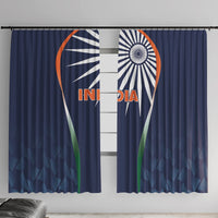 India Cricket World Cup 2024 Window Curtain Men In Blue Dynamic - Wonder Print Shop