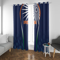 India Cricket World Cup 2024 Window Curtain Men In Blue Dynamic - Wonder Print Shop