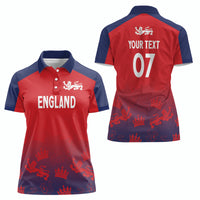 England Cricket World Cup 2024 Women Polo Shirt Seamless Inspiration - Wonder Print Shop