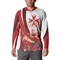 Inhobbok Malta Personalized Button Sweatshirt Valetta Scenery