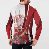 Inhobbok Malta Personalized Button Sweatshirt Valetta Scenery