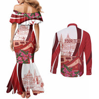 Inhobbok Malta Personalized Couples Matching Mermaid Dress and Long Sleeve Button Shirt Valetta Scenery
