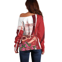 Inhobbok Malta Personalized Off Shoulder Sweater Valetta Scenery