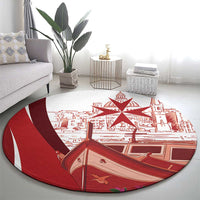 Inhobbok Malta Round Carpet Valetta Scenery
