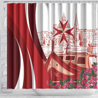 Inhobbok Malta Shower Curtain Valetta Scenery