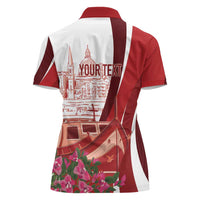 Inhobbok Malta Personalized Women Polo Shirt Valetta Scenery