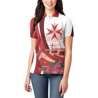 Inhobbok Malta Personalized Women Polo Shirt Valetta Scenery