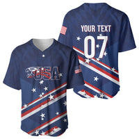 USA Custom Rugby Stars Motif Baseball Jersey GO Eagles