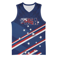 USA Custom Rugby Stars Motif Basketball Jersey GO Eagles