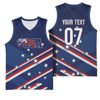 USA Custom Rugby Stars Motif Basketball Jersey GO Eagles