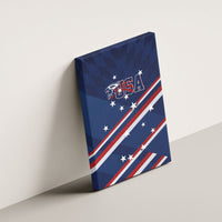 USA Rugby Stars Motif Canvas Wall Art GO Eagles
