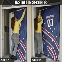 USA Custom Rugby Stars Motif Door Cover GO Eagles