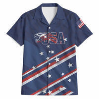 USA Custom Rugby Stars Motif Hawaiian Shirt GO Eagles