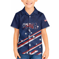 USA Custom Rugby Stars Motif Hawaiian Shirt GO Eagles