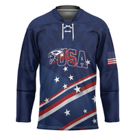 USA Custom Rugby Stars Motif Hockey Jersey GO Eagles