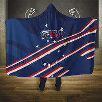 USA Rugby Stars Motif Hooded Blanket GO Eagles