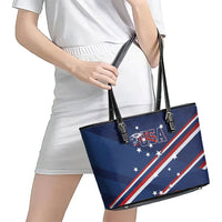USA Rugby Stars Motif Leather Tote Bag GO Eagles