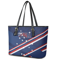 USA Rugby Stars Motif Leather Tote Bag GO Eagles