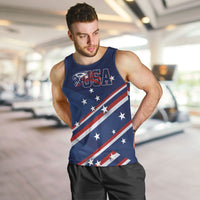 USA Custom Rugby Stars Motif Men Tank Top GO Eagles