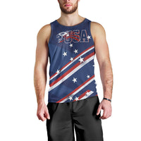 USA Custom Rugby Stars Motif Men Tank Top GO Eagles