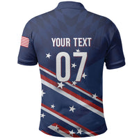 USA Custom Rugby Stars Motif Polo Shirt GO Eagles