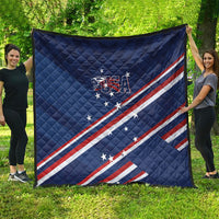 USA Rugby Stars Motif Quilt GO Eagles