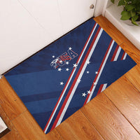 USA Rugby Stars Motif Rubber Doormat GO Eagles