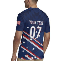 USA Custom Rugby Stars Motif Rugby Jersey GO Eagles