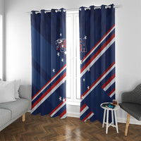USA Rugby Stars Motif Window Curtain GO Eagles