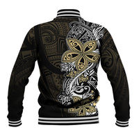 Polynesian Pride Baseball Jacket Tiare With Plumeria Mix Style LT7 - Wonder Print Shop