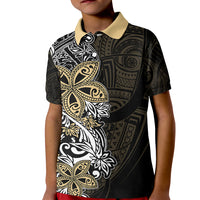 Polynesian Pride Kid Polo Shirt Tiare With Plumeria Mix Style - Wonder Print Shop