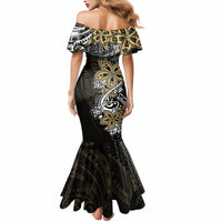 Polynesian Pride Mermaid Dress Tiare With Plumeria Mix Style - Wonder Print Shop