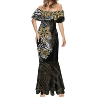 Polynesian Pride Mermaid Dress Tiare With Plumeria Mix Style - Wonder Print Shop